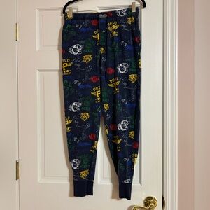 Polo Ralph Lauren Men's Varsity Stamp Printed Knit Jogger Pajama Pants medium